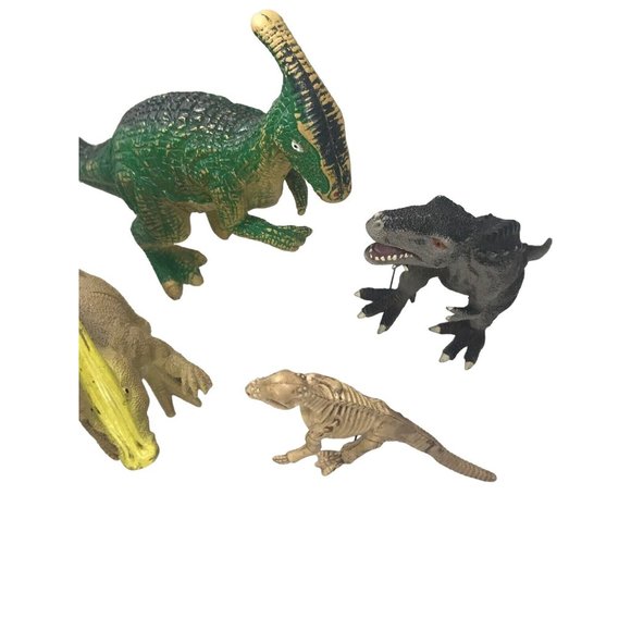 Mixed Lot Hard Plastic Dinosaurs Small Action Figure Toys Animals Lot of 4 - Picture 6 of 11